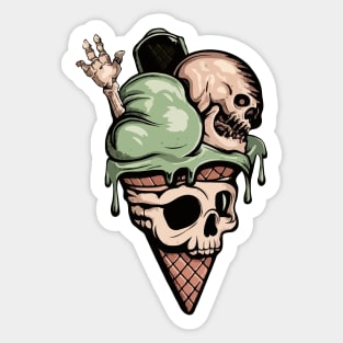 The Terrifying Ice Cream Sticker
